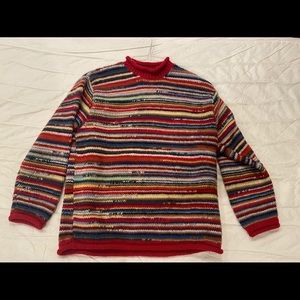 Rainbow knit vintage sweater!!